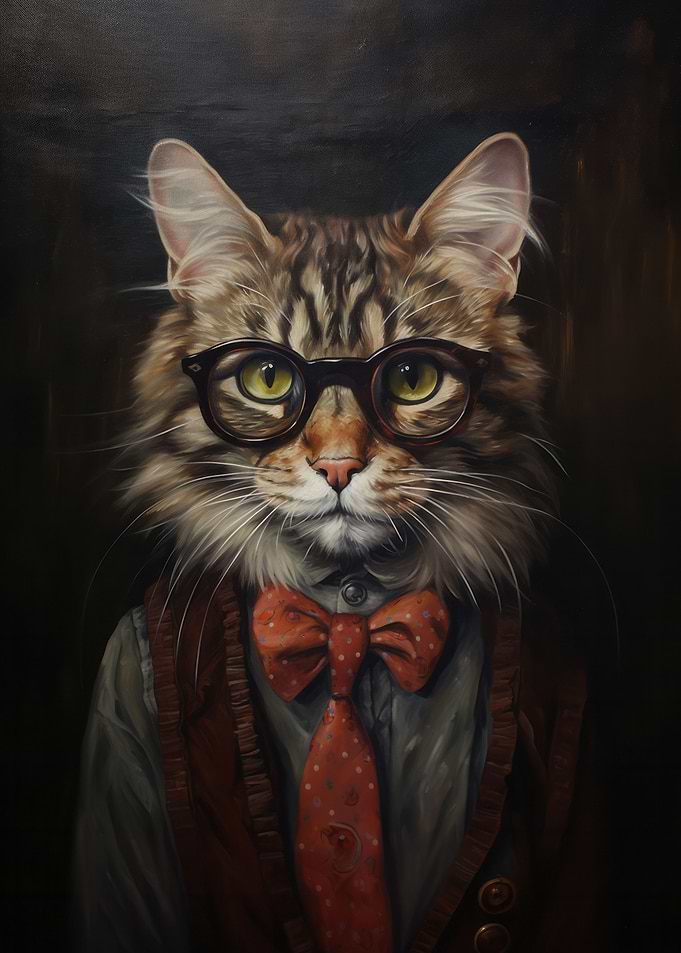Hipster cat