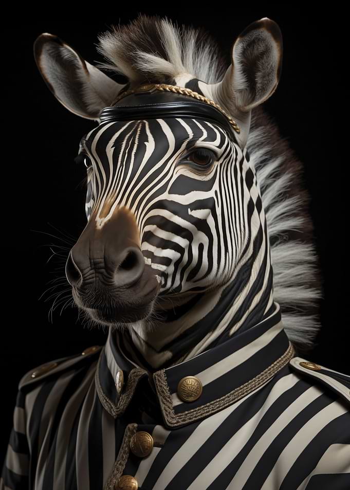 Animals Vintage Zebra