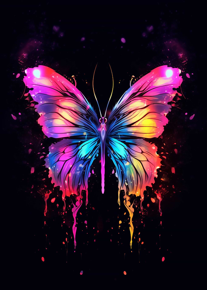 Watercolored Butterfly