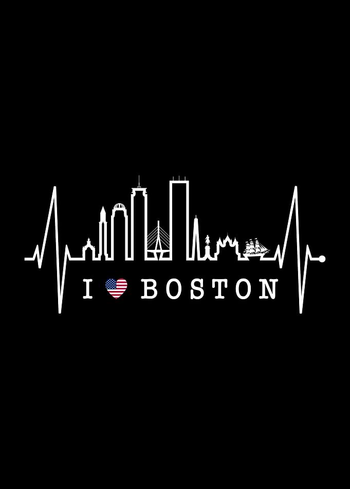 Boston Skyline Heartbeat