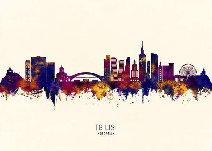 Tbilisi Georgia Skyline