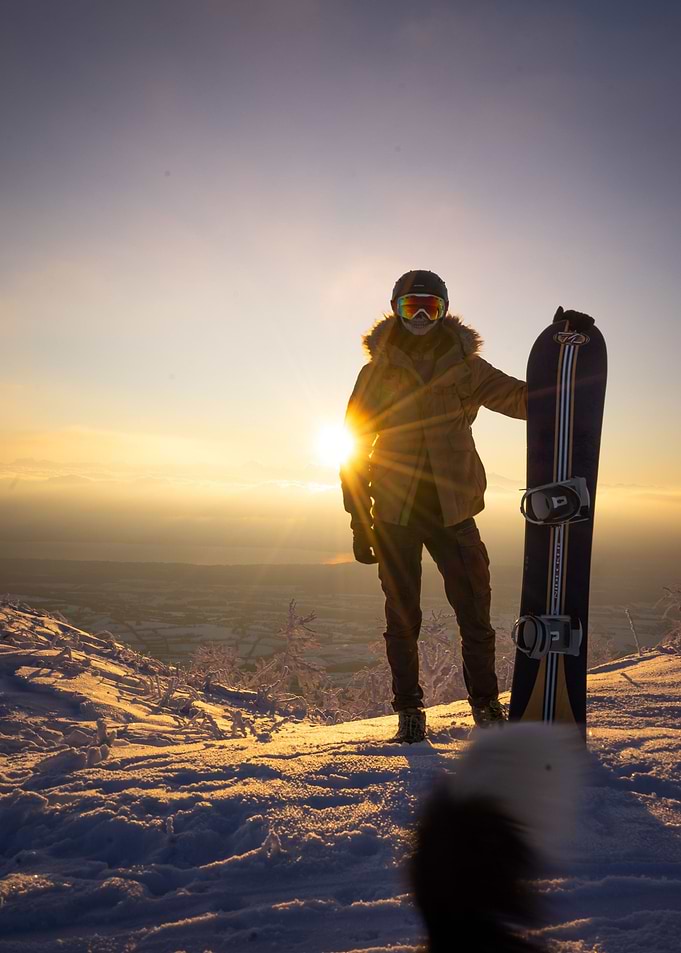 Golden Snowboarder