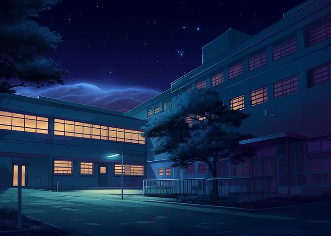 Anime School At Night