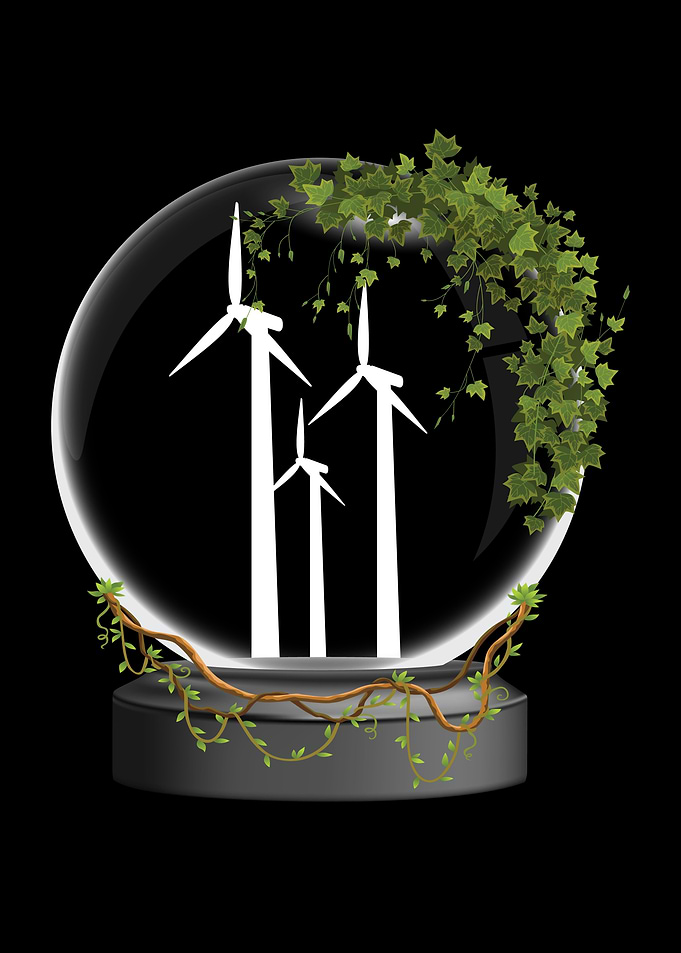 Windpower Glass Ball Wind