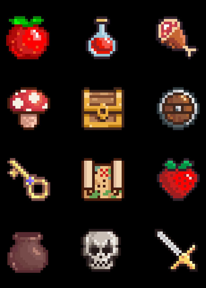 Retro Video Gamer Icons