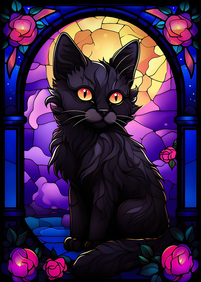Cute Kitten abstract