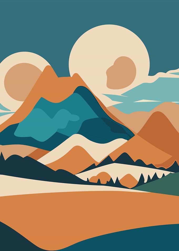Boho Minimal Landscape