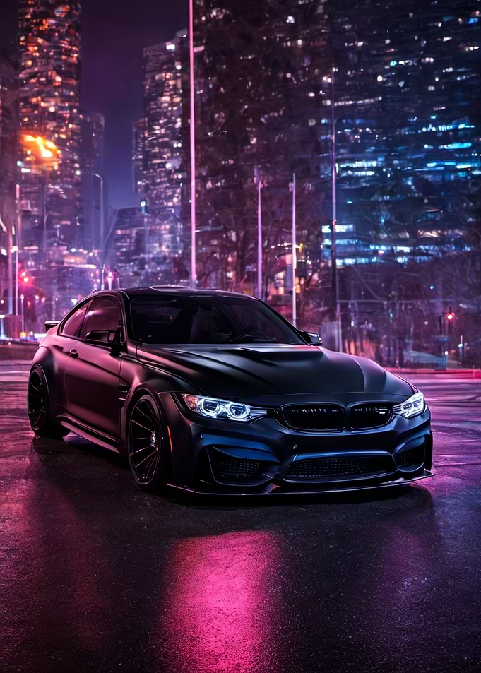 car BMW M3 art poster