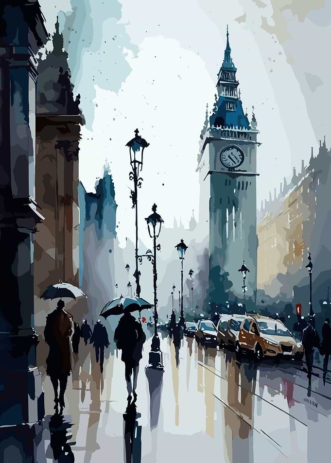 London Watercolor Land