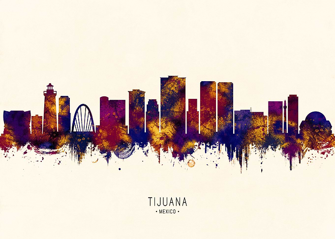 Tijuana Mexico Skyline
