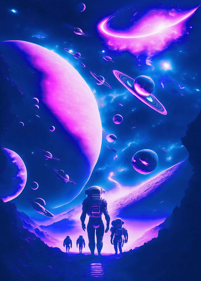 Astronaut Cyberpunk