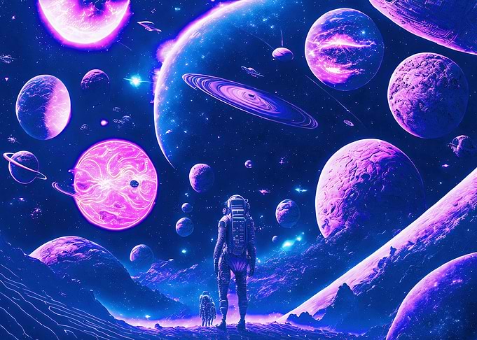 Astronaut Cyberpunk