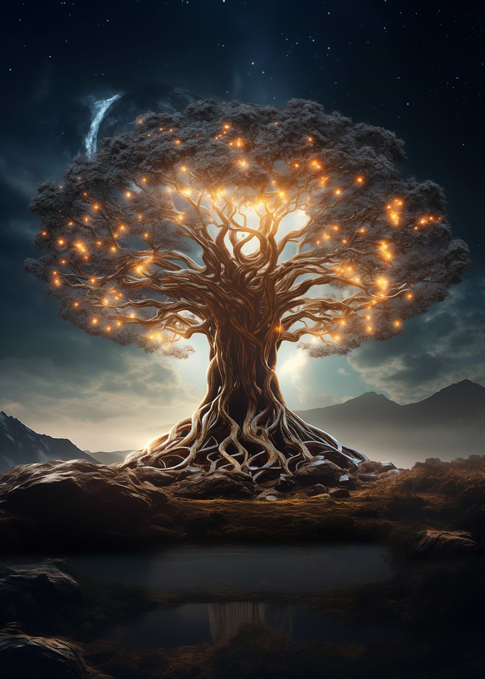Glowing Tree Fantasy Land