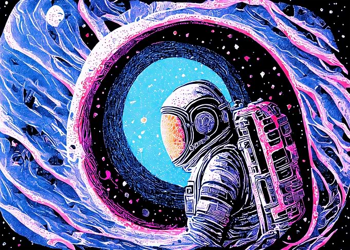 Astronaut Cyberpunk