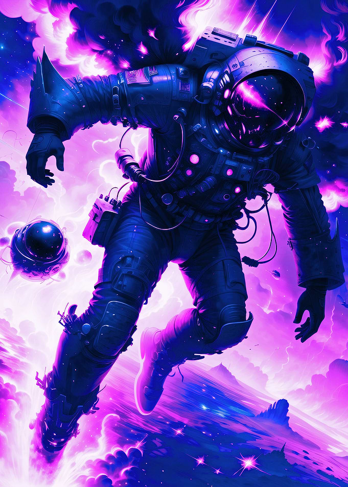 Astronaut Cyberpunk