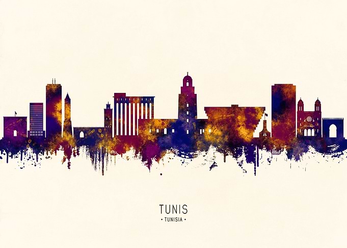 Tunis Tunisia Skyline