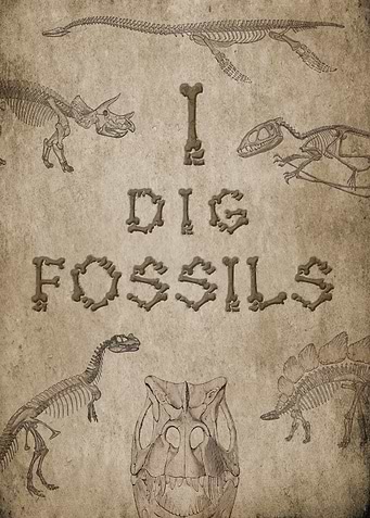 I dig fossils Dinosaur
