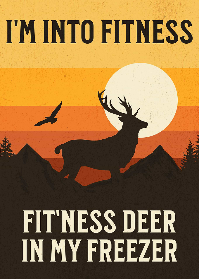 Funny Deer Hunting Poster