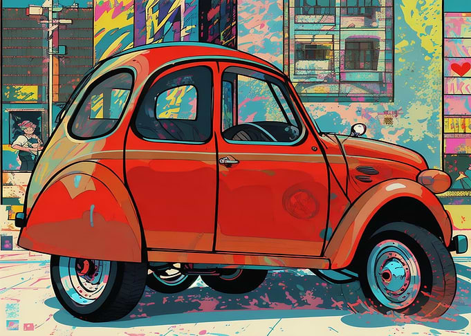 Citroen 2 CV Anime 02