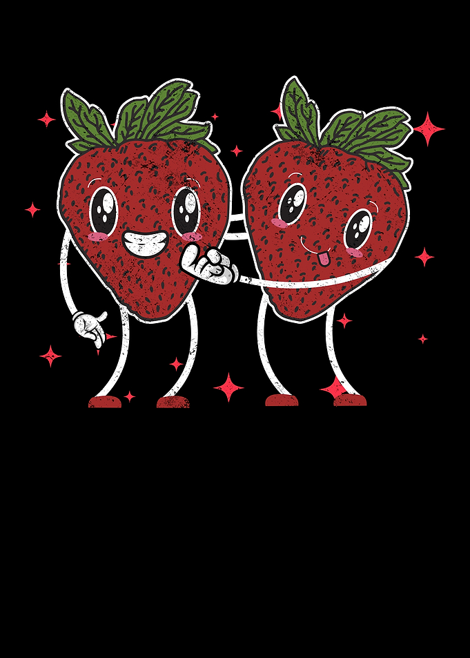Cute Strawberry Couple