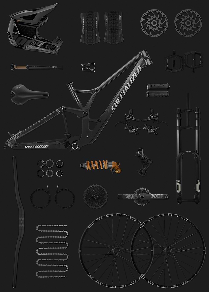 Mountain Bike Parts dark