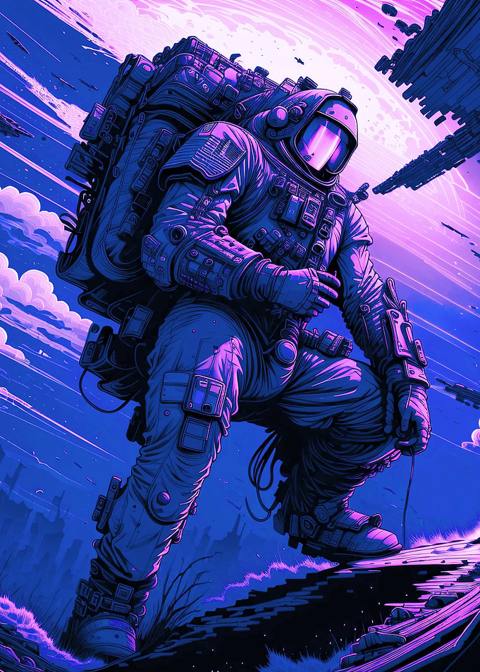 Astronaut Cyberpunk