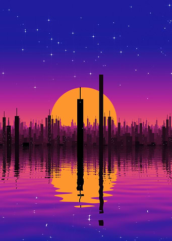Retro Skyline