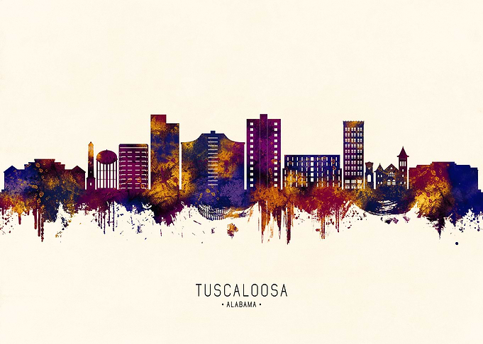 Tuscaloosa Alabama Skyline