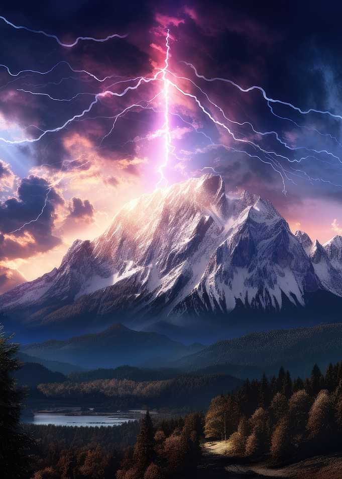 Mountain Lightning Storm