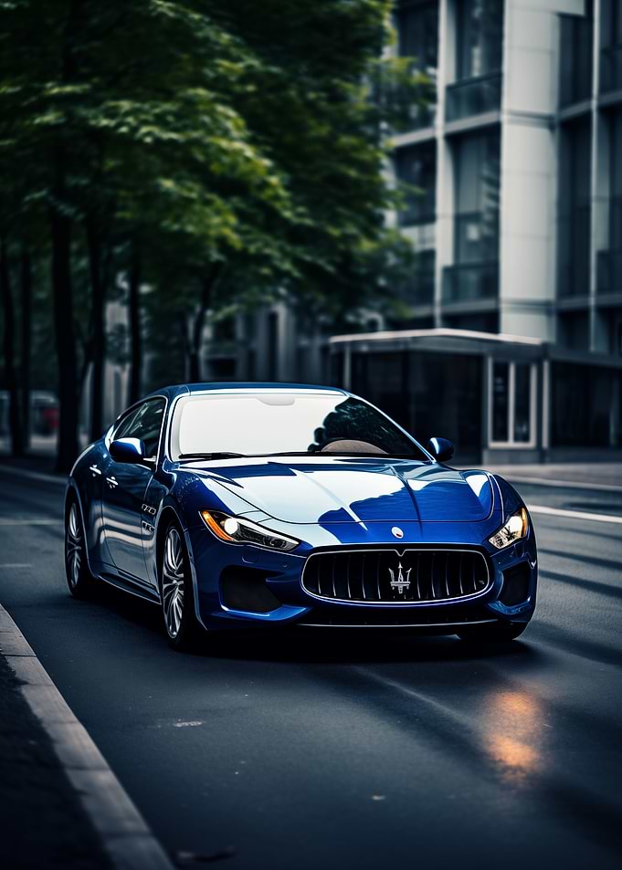 Blue Maserati