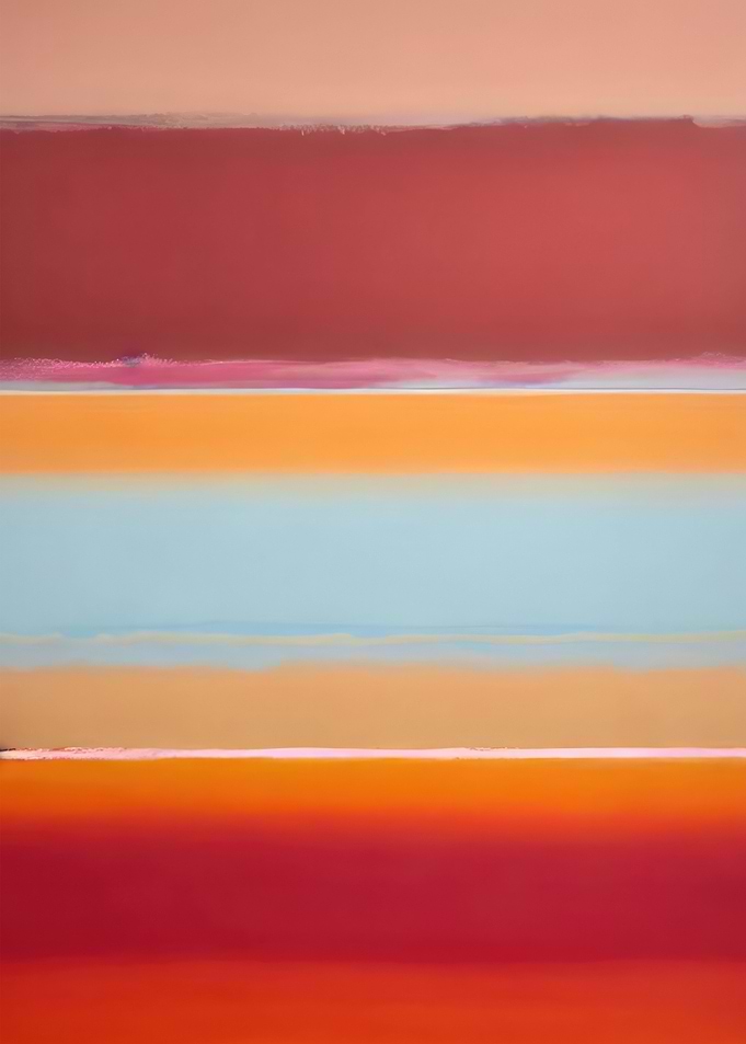 Fuzzy Colorblocks Poster