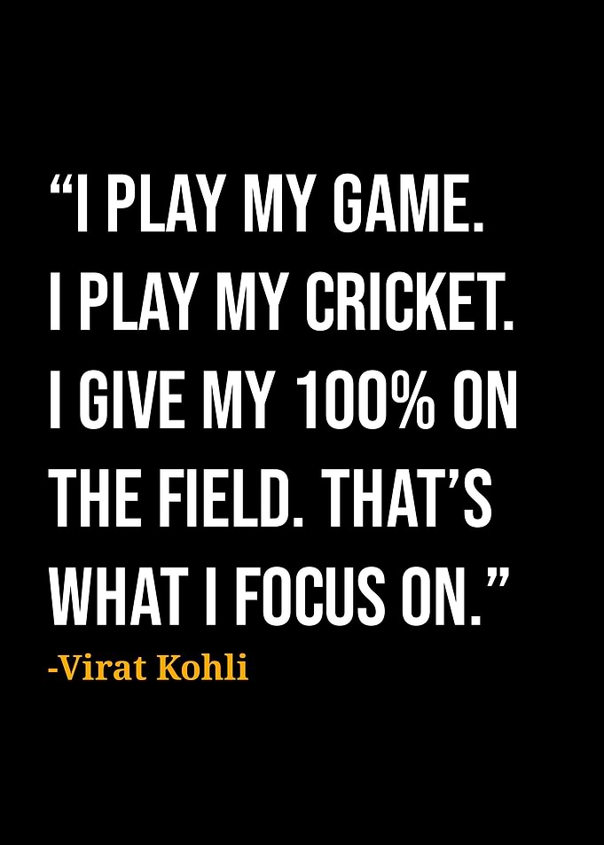 Virat Kohli Quotes
