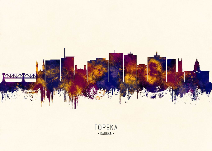 Topeka Kansas Skyline