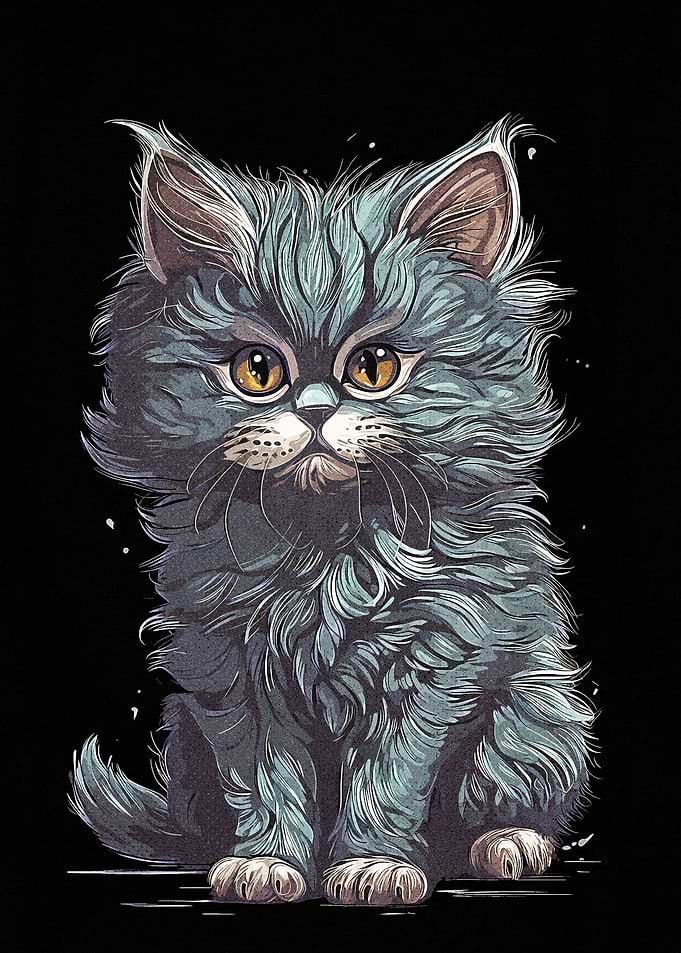 Child Cat Vintage