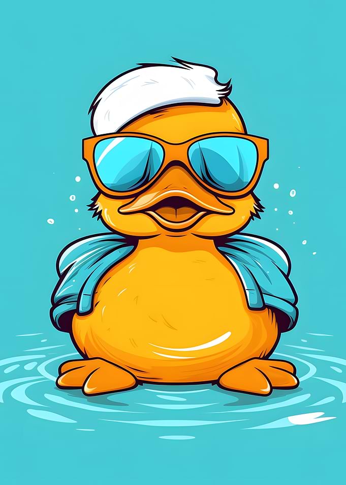 Cute duck