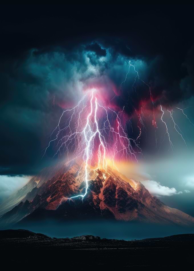 Mountain Lightning Storm