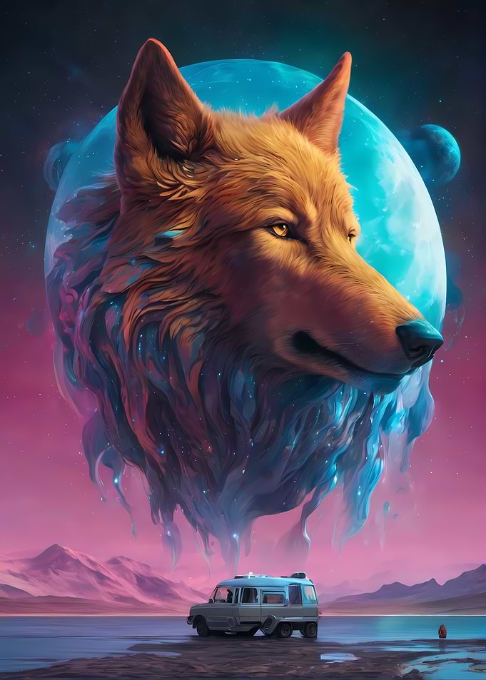 Wolf in space