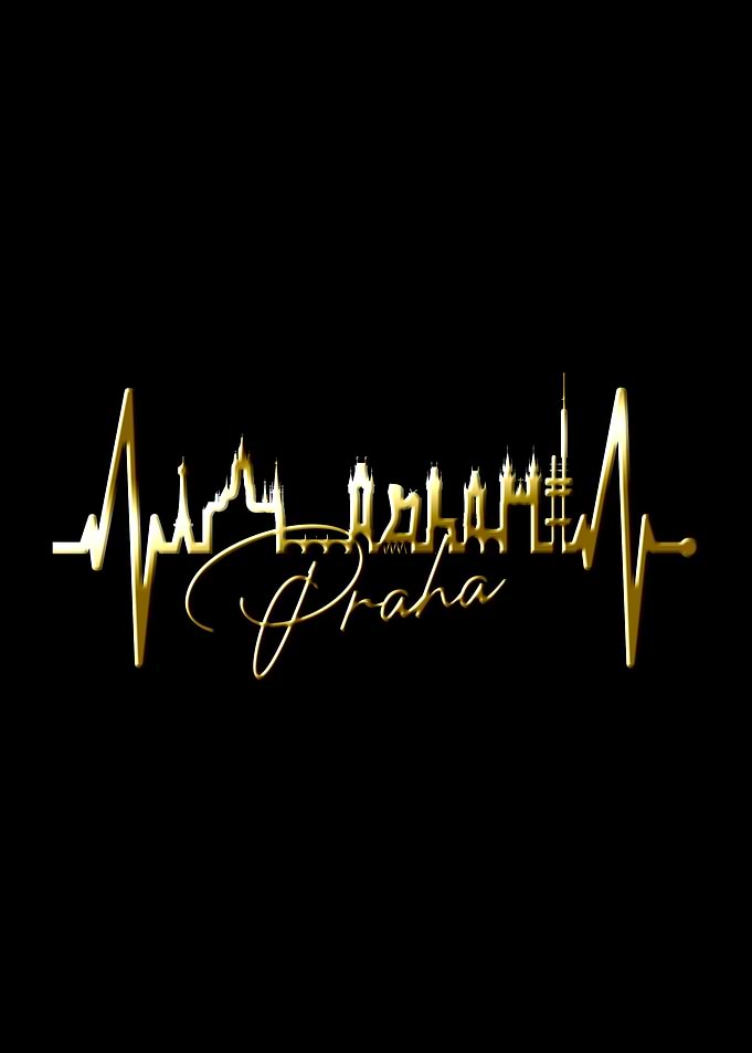 Prague Skyline Heartbeat
