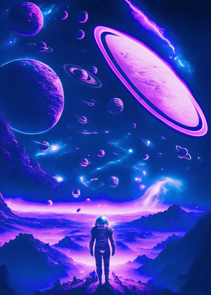 Astronaut Cyberpunk
