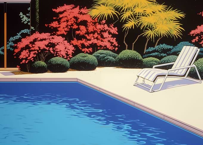 Poolside At Japanese Home