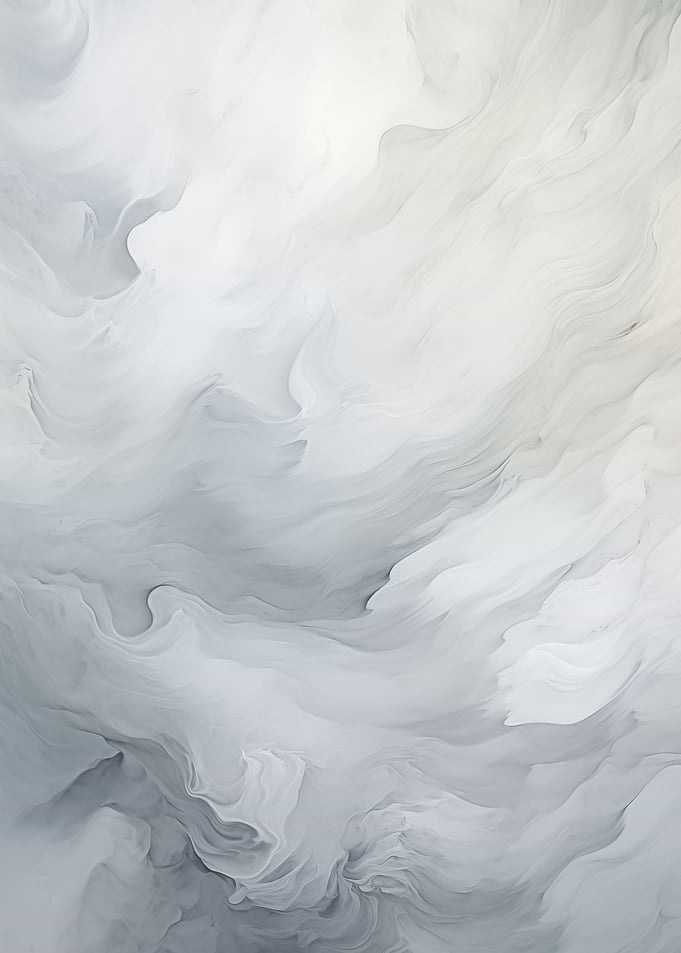 White Abstract Wall Art