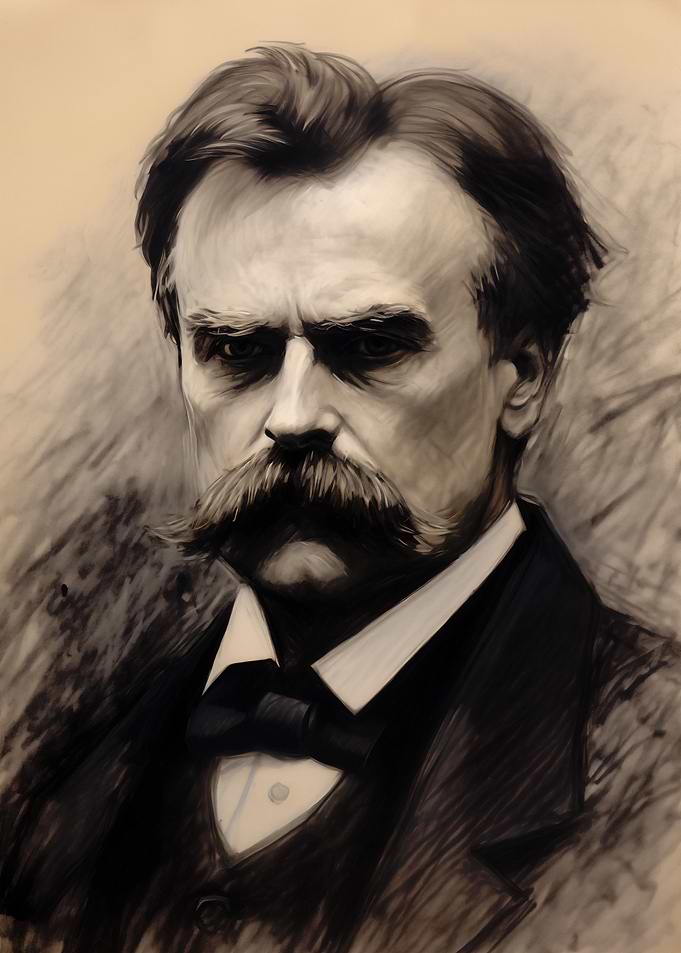 Friedrich Nietzsche Sketch