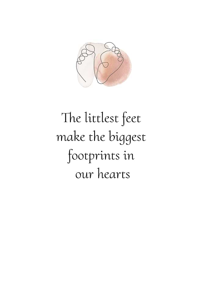 Littlest feet footprints