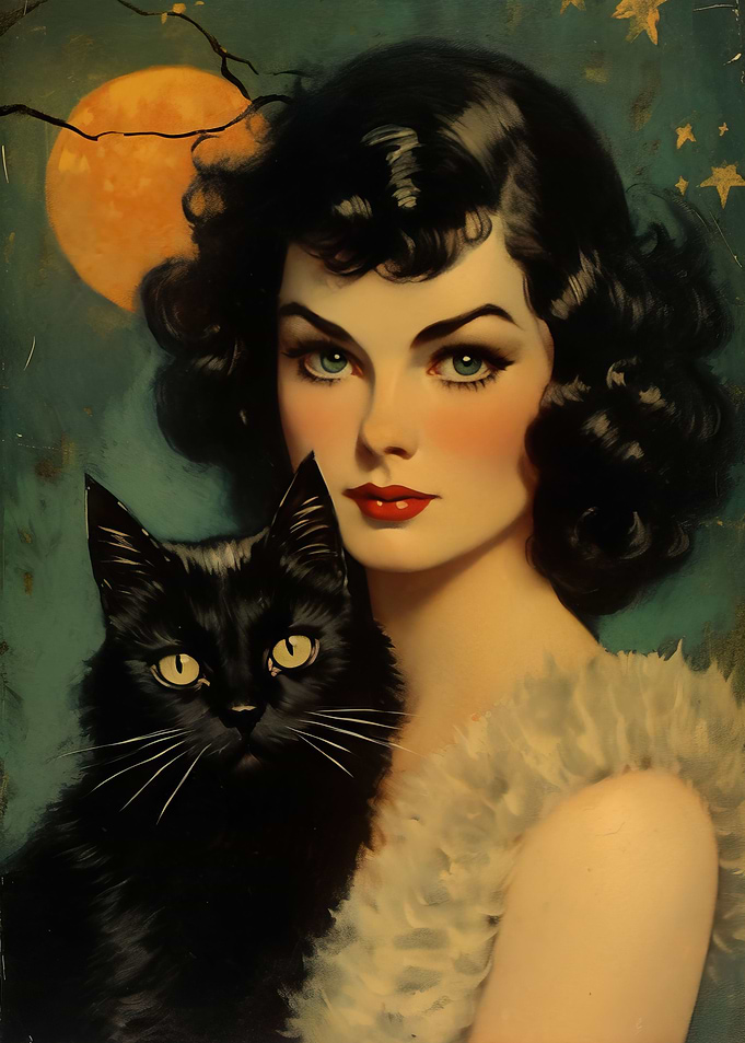 Vintage Halloween Witch