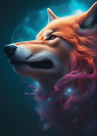Wolf in space
