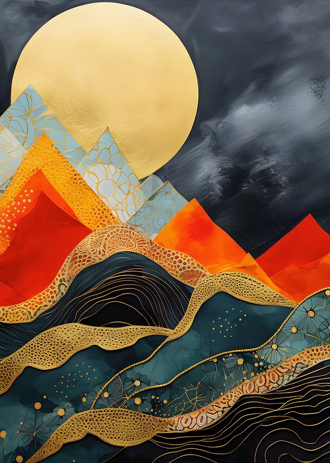 Abstract Painting Mount Br