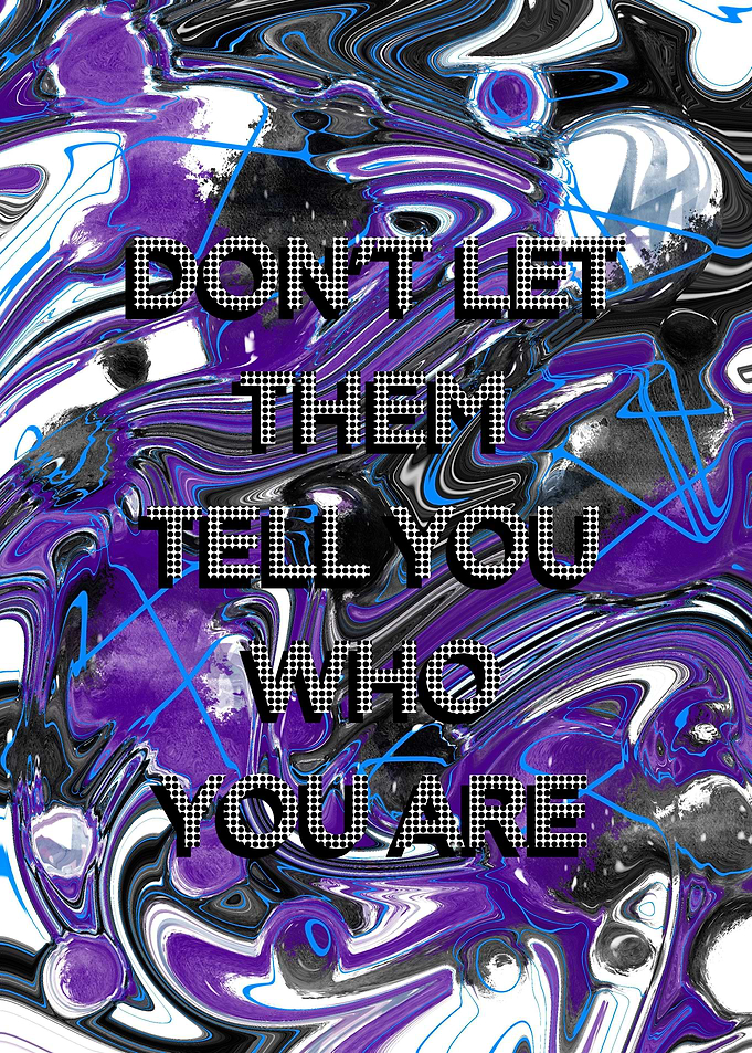 Inspirational Quote Purple