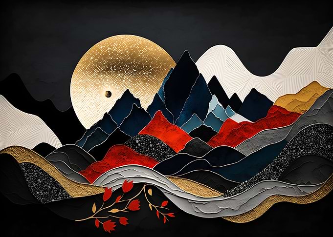 Abstract Mount Gold dark