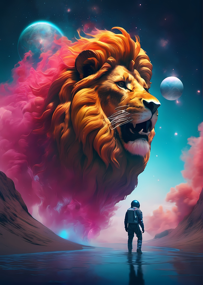 Lion in space