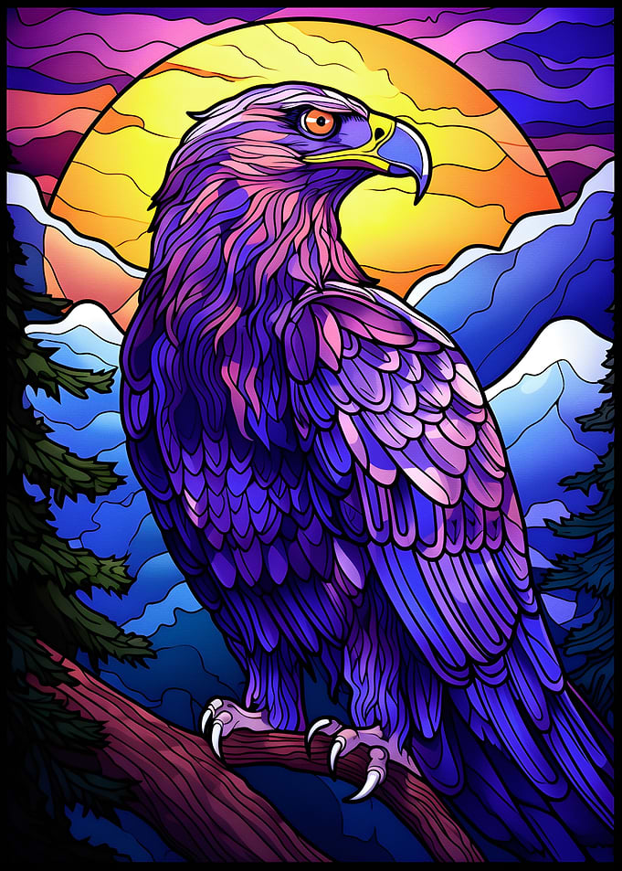 Eagle In the wild Abstract